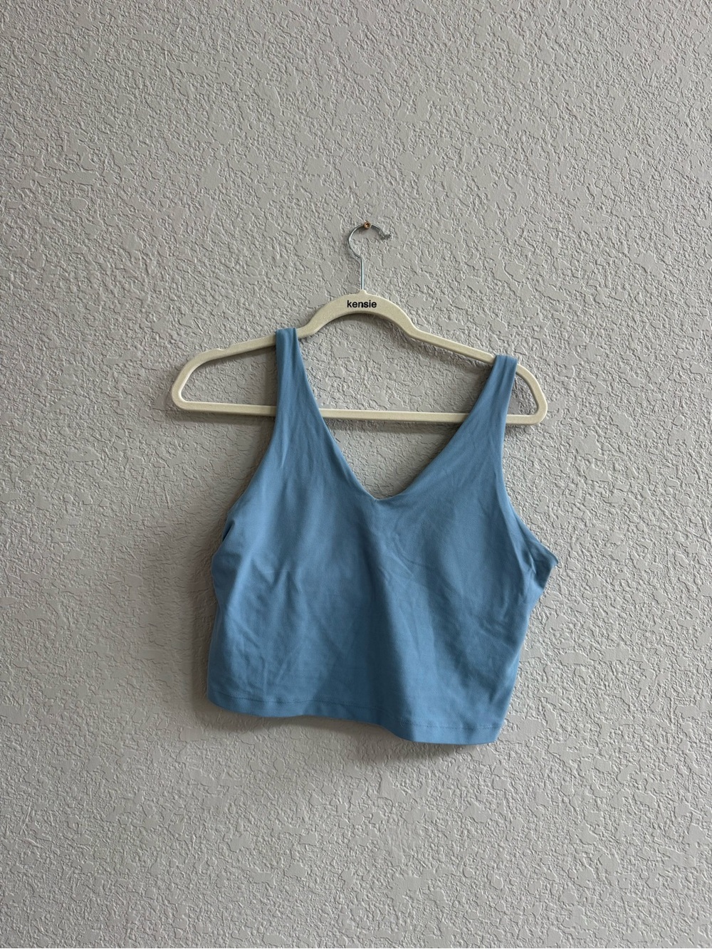 Athleta Sky Blue V-Neck Cropped Tank